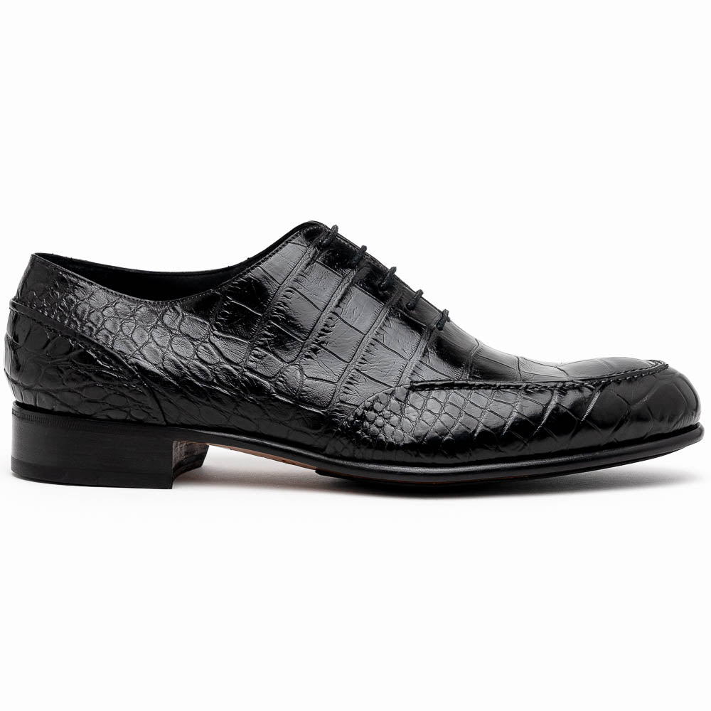 Caporicci 3319 Alligator Oxfords Black