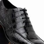 Caporicci 3319 Alligator Oxfords Black