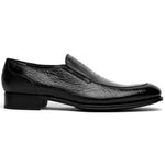 Caporicci 3324 Ostrich & Peccary Loafers Black