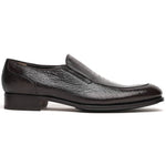 Caporicci 3324 Ostrich & Peccary Loafers Dark Brown