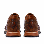 Vinci Leather The Boss Pyth Snk Skin Sneaker Tan