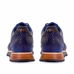 Vinci Leather The Boss Pyth Snk Skin Sneaker Blue