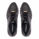 Vinci Leather The Boss Pyth Snk Skin Sneaker Black