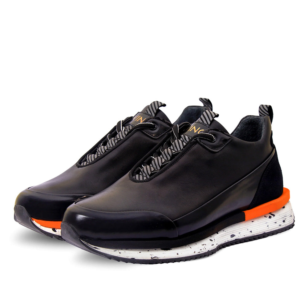 Vinci Leather The Milford Leather Sneaker Black