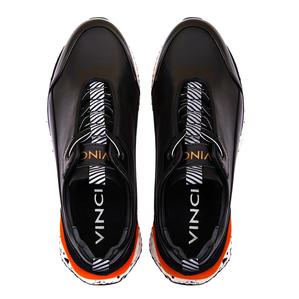 Vinci Leather The Milford Leather Sneaker Black