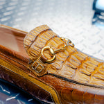 Mauri 3501 Polo Ostrich Leg / Hornback / Calf Bit Drivers Mustard