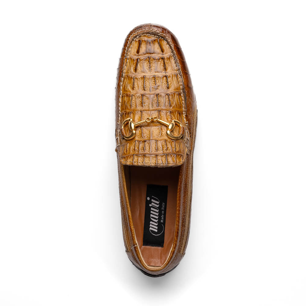 Mauri 3501 Polo Ostrich Leg / Hornback / Calf Bit Drivers Mustard