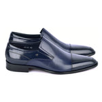 Corrente C1401-3519 Cap Toe Loafers Navy