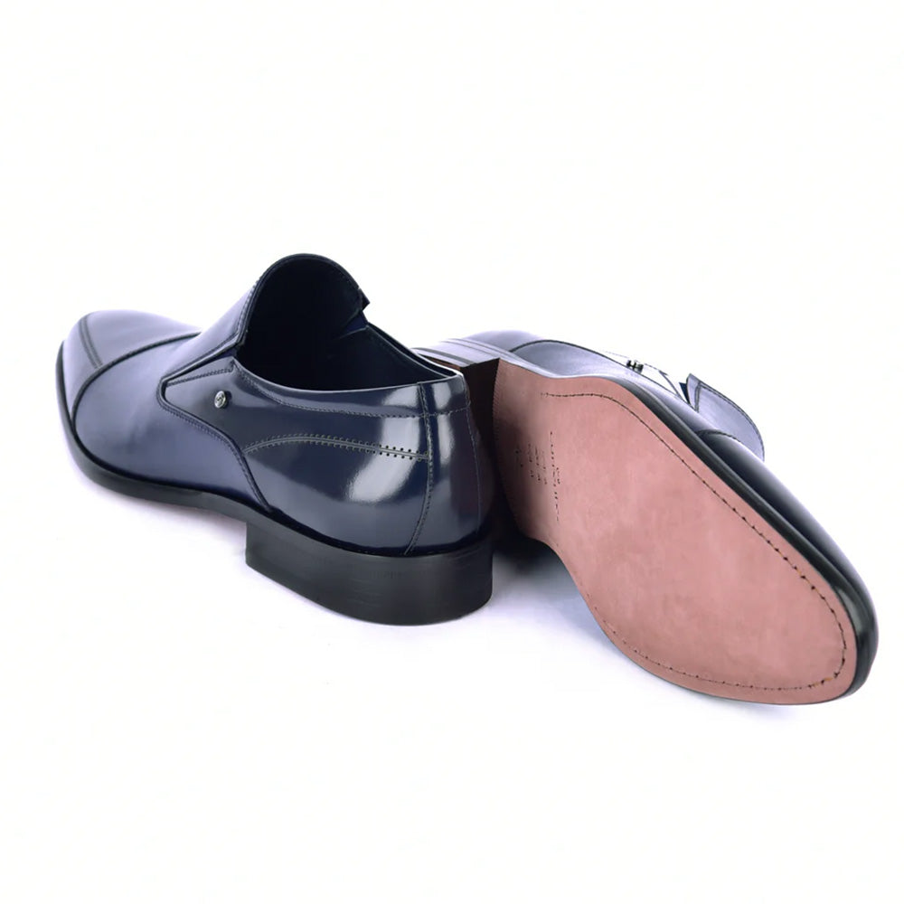 Corrente C1401-3519 Cap Toe Loafers Navy