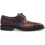 Mezlan Crocodile Derby Lace Up Burgundy (3576-F)