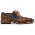 Mezlan Crocodile Derby Lace Up Camel (3576-F)