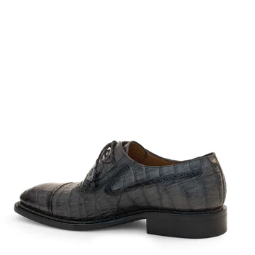 Mezlan Crocodile Derby Lace Up Grey (3576-F)