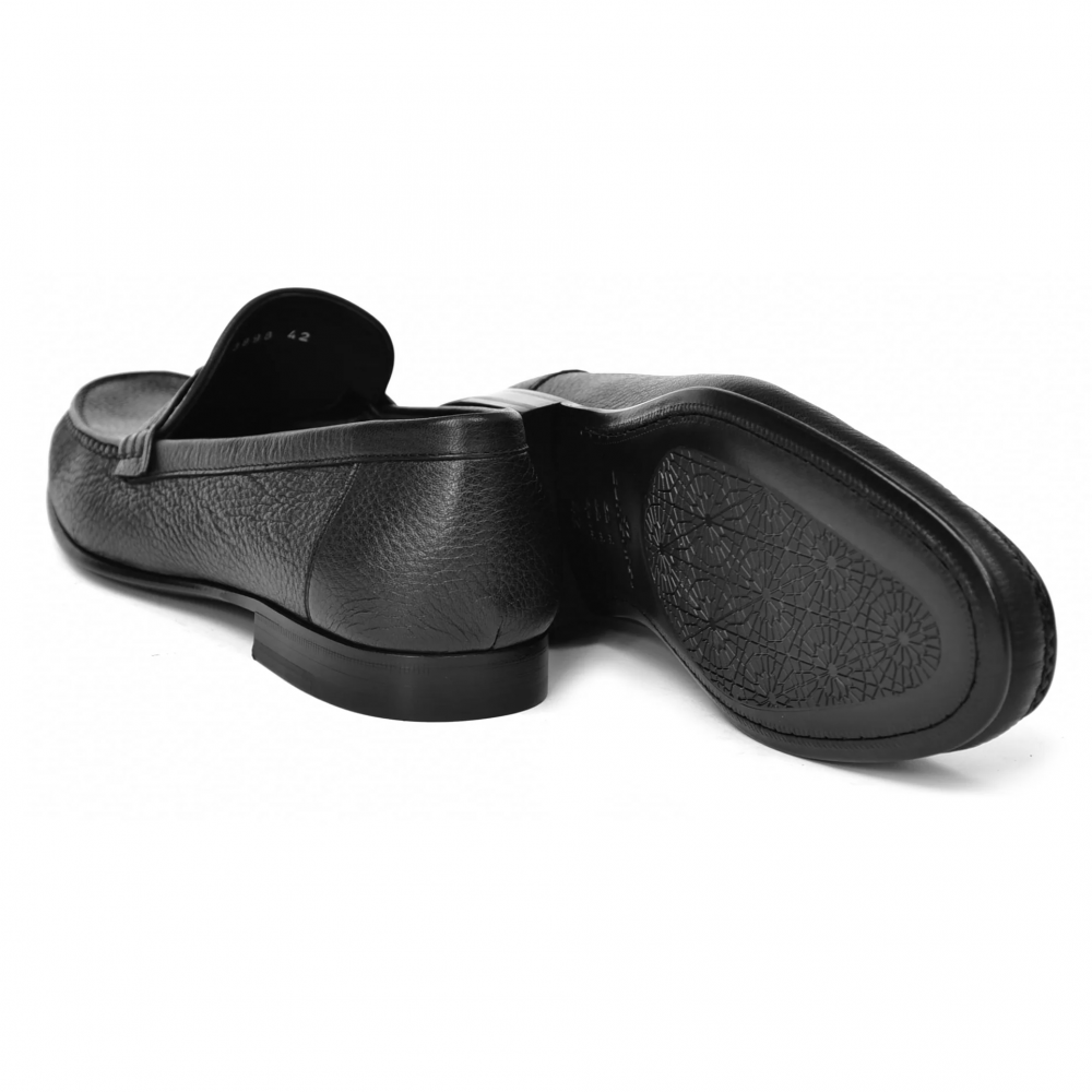 Corrente Hand Sewn Deerskin Loafers Black
