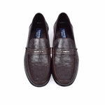 Corrente C0014054-3898OST Genuine Ostrich Bit Loafer Dark Brown