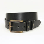 Torino Leather 38mm Burnished Harness Leather - Black