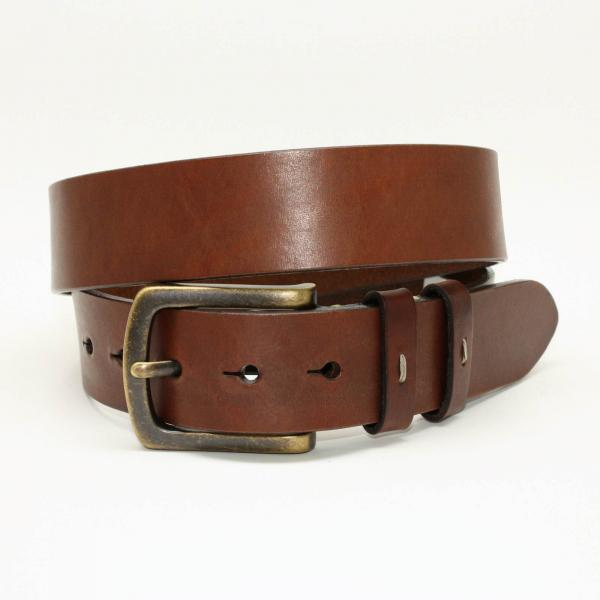 Torino Leather 38mm Burnished Harness Leather - Brown