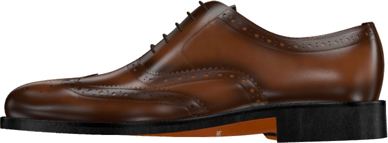 Full Brogue - Custom Burnishing