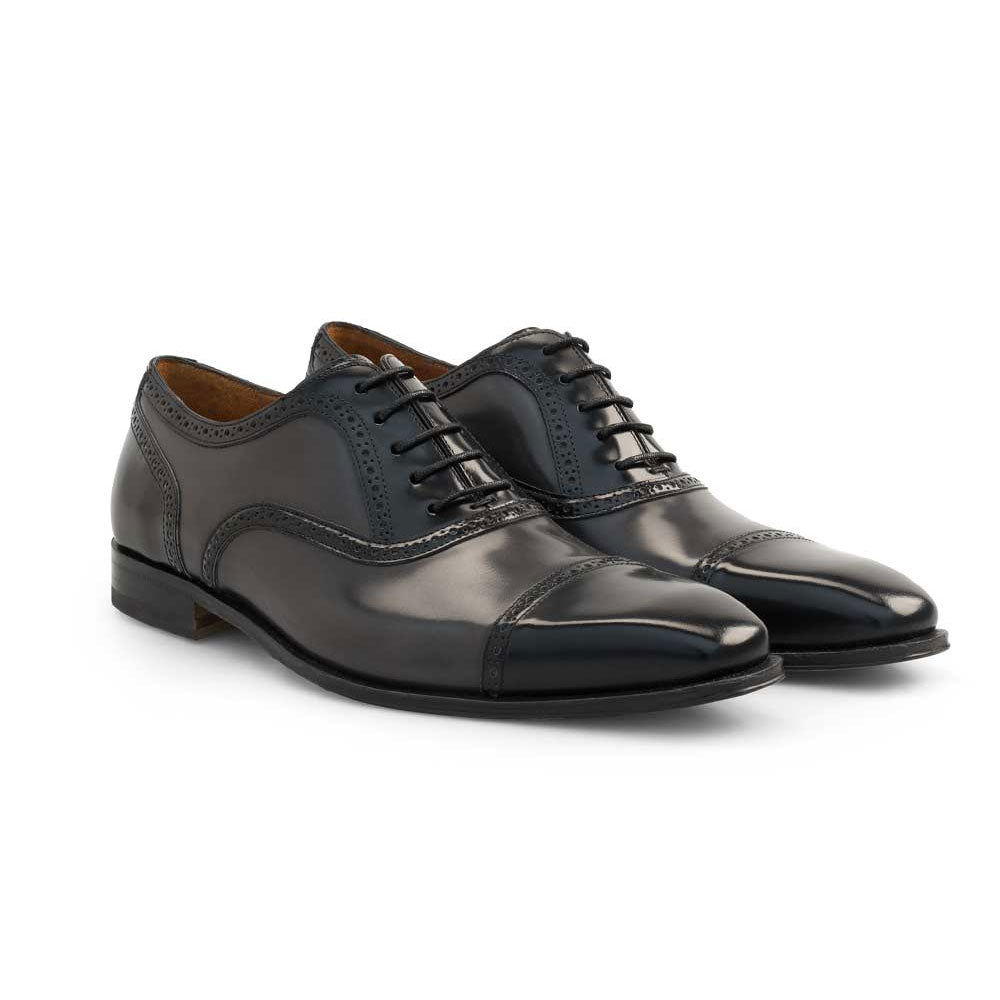 Mezlan Esba Wholecut Oxfords Black / Grey