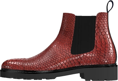 Python Skin Chelsea Boots Chelsea Boot Classic Python - Custom Exotic Skins | MensDesignerShoe.com