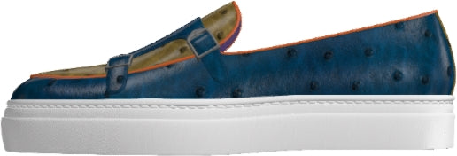 Ostrich Monk Sneakers - Custom Exotic Skins