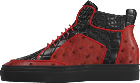 Ostrich High Top Multi - Custom Exotic Skins