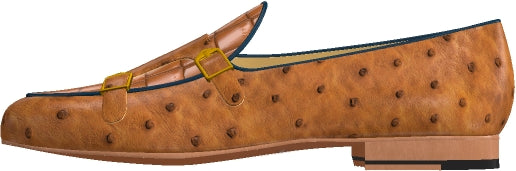 Ostrich Monk Slipper - Custom Exotic Skins