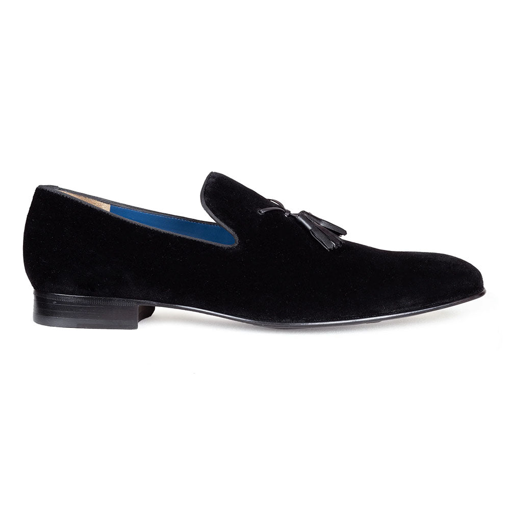 JP Pierre Velvet Tuxedo Tassel Loafer Black (E222350)