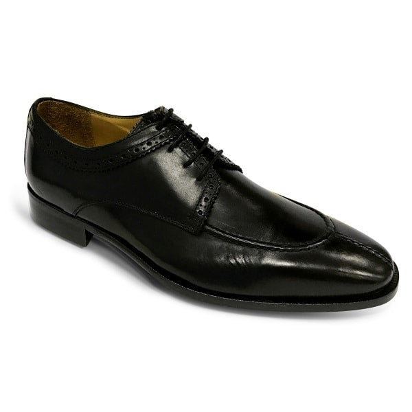 Zelli Mario Italian Calf Split Toe Lace Up Black