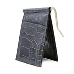 Gracen Nile Crocodile Money Clip Gray