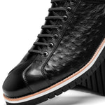 Corrente C211-4005-OST Genuine Ostrich Sneakers Black