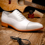 Calzoleria Toscana 4063 Ostrich Leg & Calf White