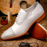 Calzoleria Toscana 4063 Ostrich Leg & Calf White