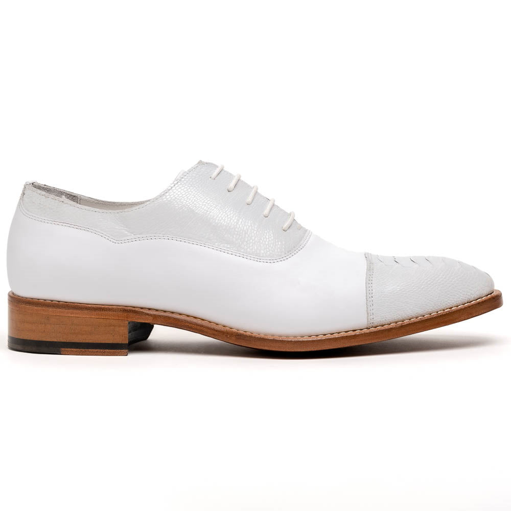 Calzoleria Toscana 4063 Ostrich Leg & Calf White