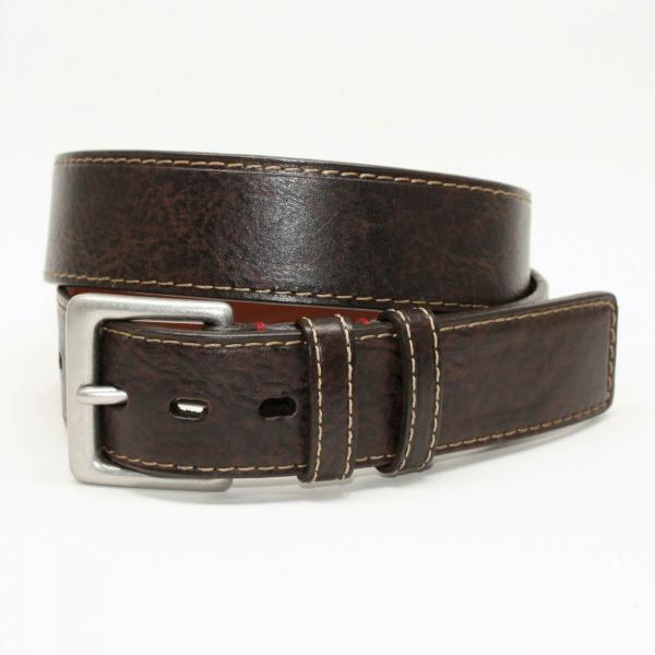 Torino Leather Antiqued Tumbled Glove - Brown
