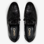 Vinci Leather The Istanbul Tassel Loafer Black