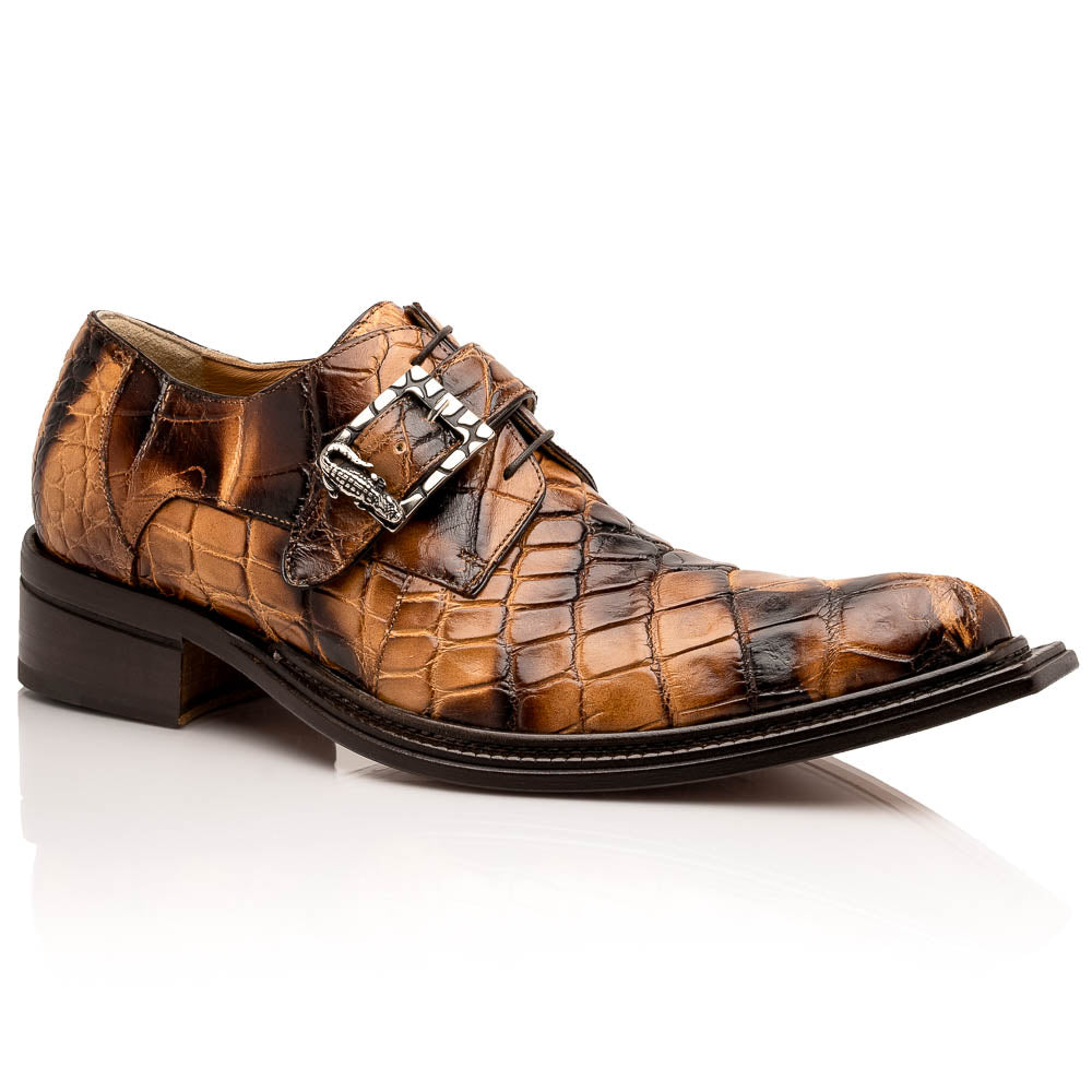 Mauri 44166/2 Alligator Monk Strap Dune Smoke T. Moro