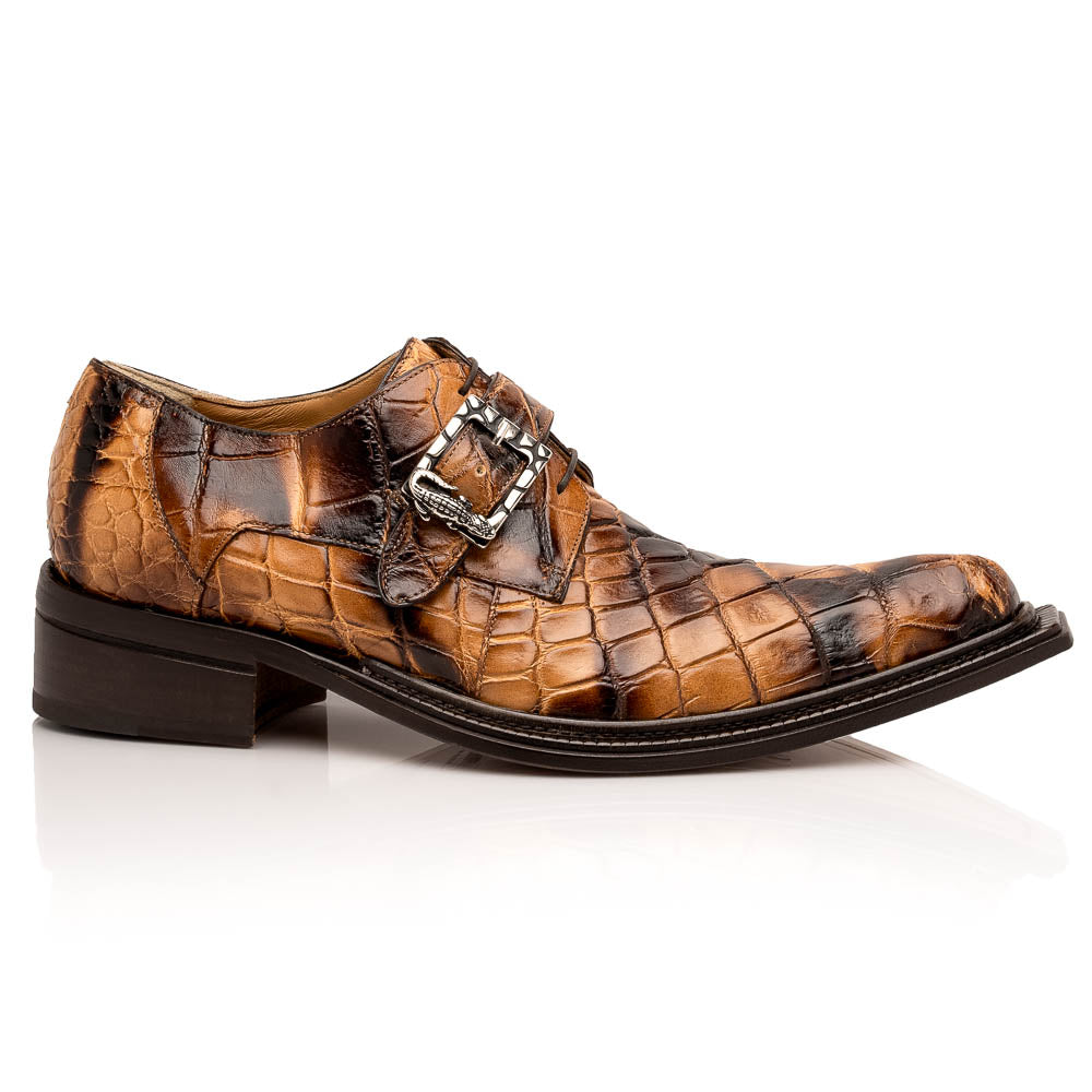 Mauri 44166/2 Alligator Monk Strap Dune Smoke T. Moro (Special Order)