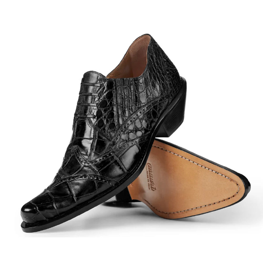 Mauri 44223 Heat Alligator Ankle Boot Black  (Special Order)