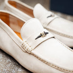 Moreschi 144406C Suede Drivers White