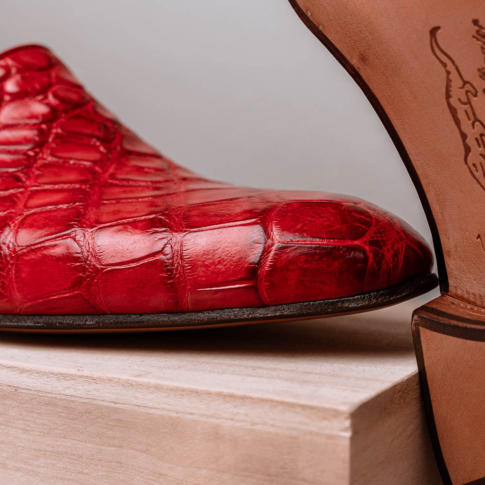 Mauri 4440 Alligator Loafers Red (Special Order)
