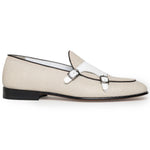 Corrente C137-4661HS Double Monk Strap Vamp Shoes White