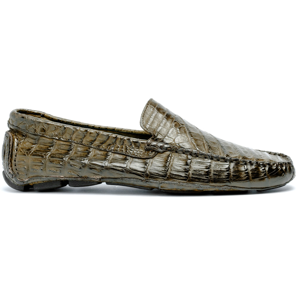 Calzoleria Toscana 4551 Crocodile Driving Shoes Rope