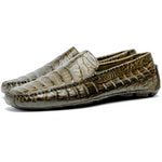 Calzoleria Toscana 4551 Crocodile Driving Shoes Rope