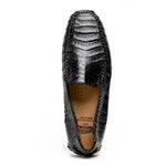 Calzoleria Toscana 4551 Crocodile Driving Shoes Black