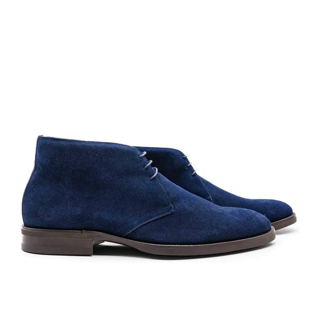 Zelli Marco Suede Chukka Boots Navy (46-592-NVY)