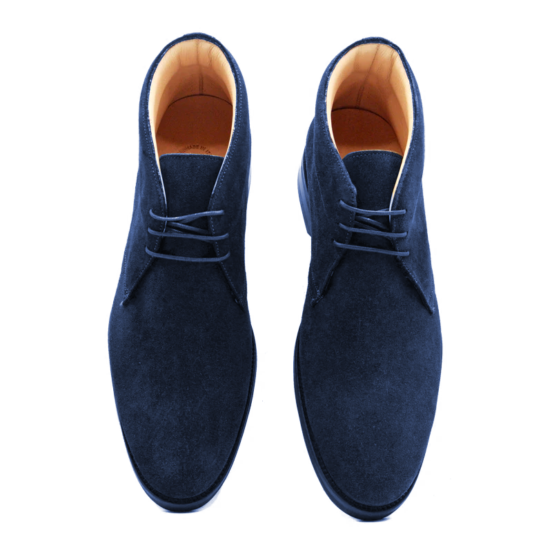 Zelli Marco Suede Chukka Boots Navy (46-592-NVY)