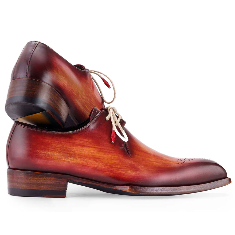Paul Parkman Goodyear Welted Derby Shoes Reddish Brown
