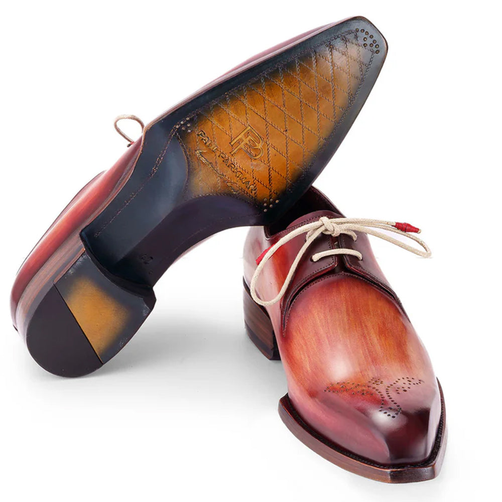 Paul Parkman Goodyear Welted Derby Shoes Reddish Brown