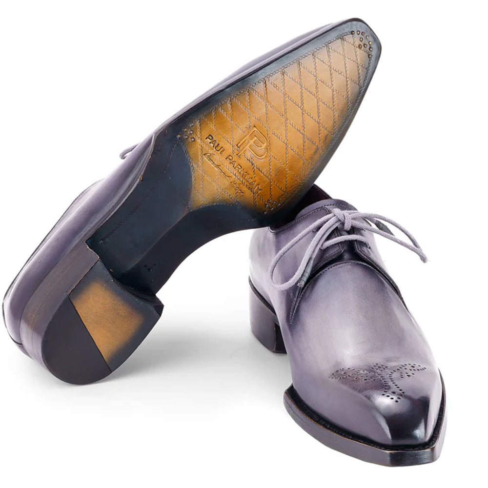 Paul Parkman Goodyear Welted Derby Shoes Gray