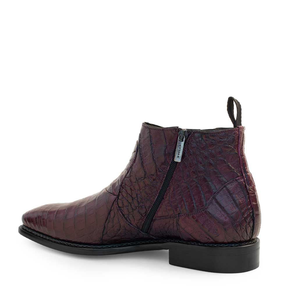 Mezlan Blackmore Crocodile Dress Boots Burgundy (4715-F)